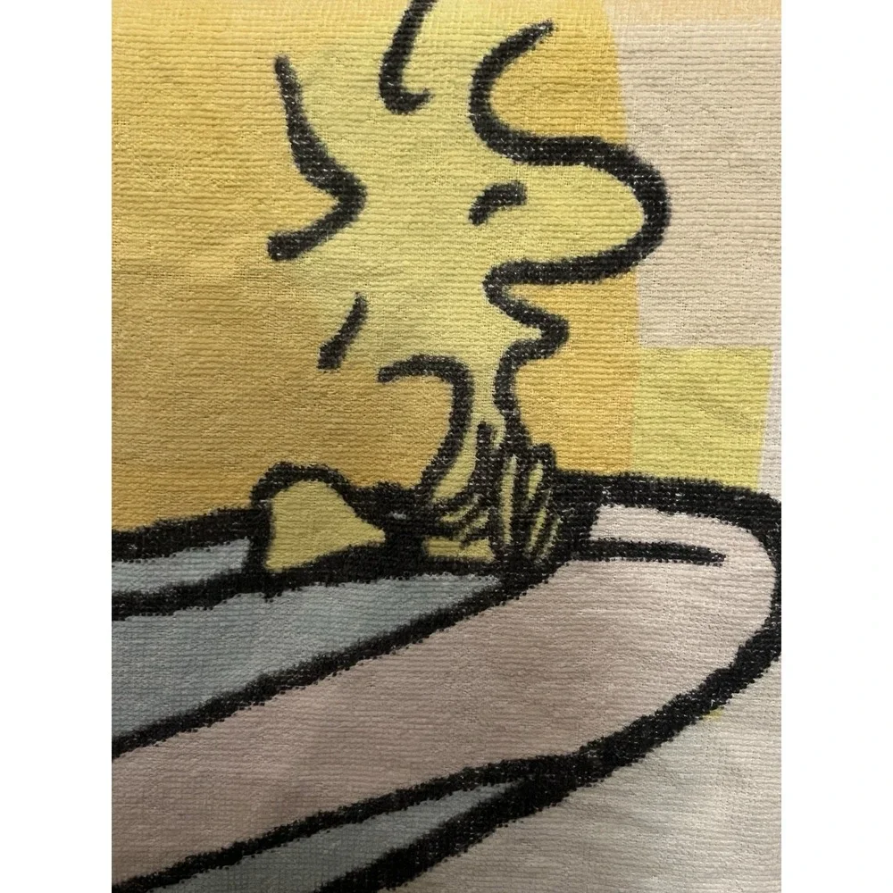 Snoopy Peanuts Surf's Up‎ Beach Towel 2010 Swimming Surfing Dog Woodstock 55x29